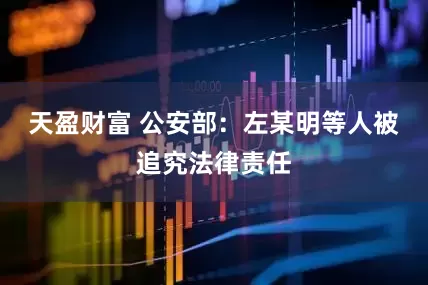 天盈财富 公安部：左某明等人被追究法律责任