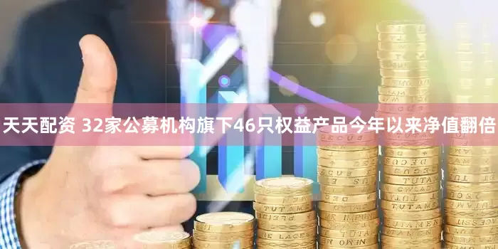天天配资 32家公募机构旗下46只权益产品今年以来净值翻倍